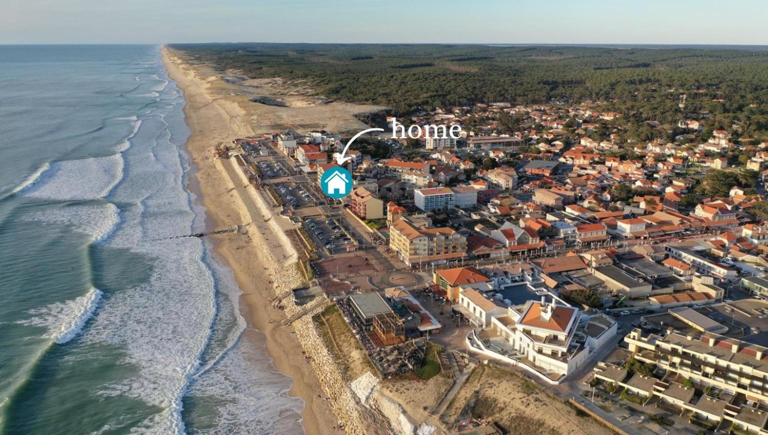 Studio Vue Imprenable Sur Ocean Lacanau Ngoại thất bức ảnh